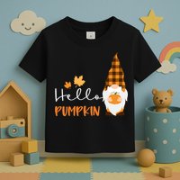 Hello Pumpkin Cute Gnome Fall Autumn Toddler T-Shirt