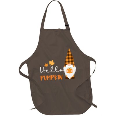 Hello Pumpkin Cute Gnome Fall Autumn Apron