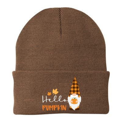 Hello Pumpkin Cute Gnome Fall Autumn Beanie