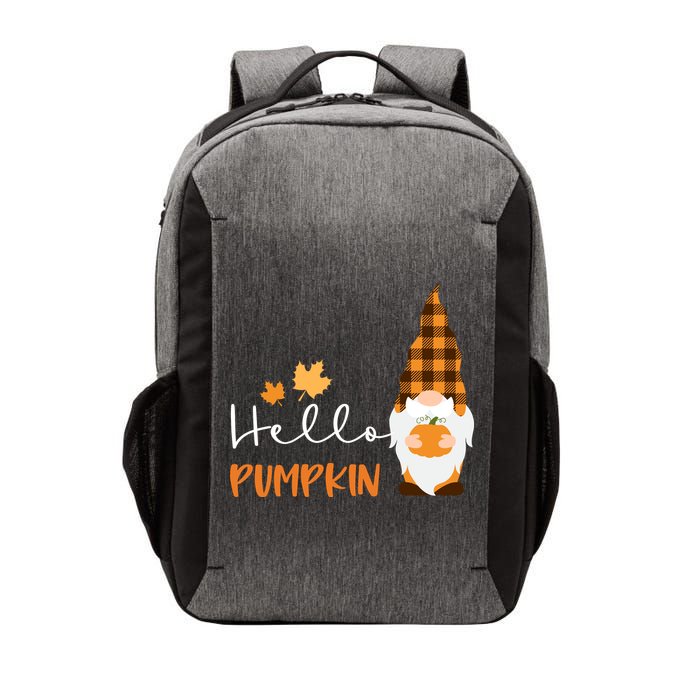 Hello Pumpkin Cute Gnome Fall Autumn Vector Backpack