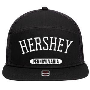 Hershey PA Classic Style Hershey Pennsylvania 7 Panel Mesh Trucker Snapback Hat