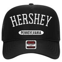 Hershey PA Classic Style Hershey Pennsylvania High Crown Mesh Back Trucker Hat