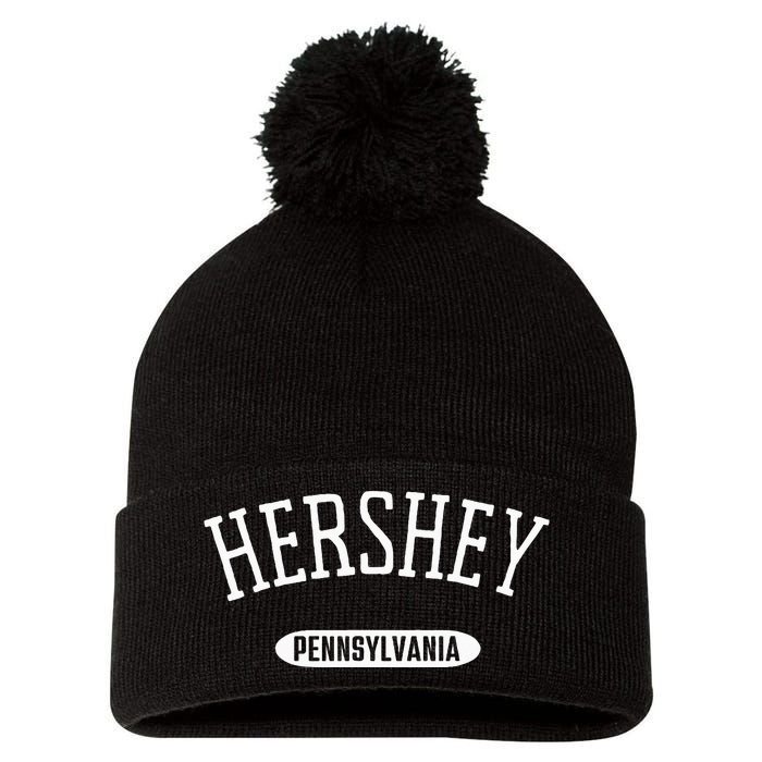 Hershey PA Classic Style Hershey Pennsylvania Pom Pom 12in Knit Beanie