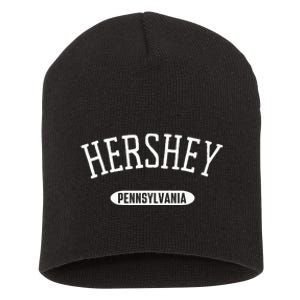 Hershey PA Classic Style Hershey Pennsylvania Short Acrylic Beanie