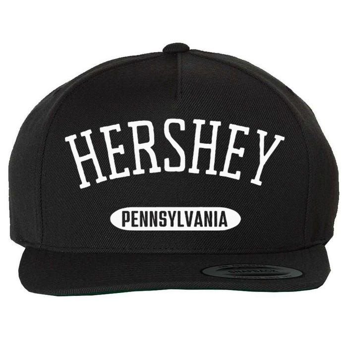 Hershey PA Classic Style Hershey Pennsylvania Wool Snapback Cap