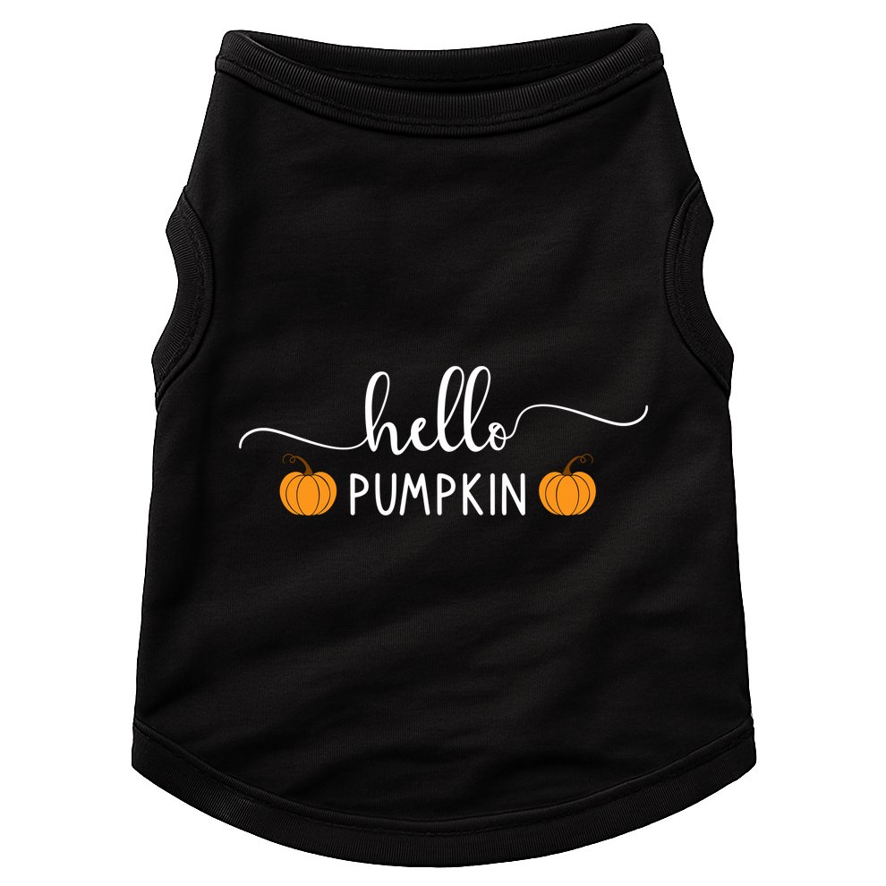 Hello Pumpkin Cute Fall Doggie Tank