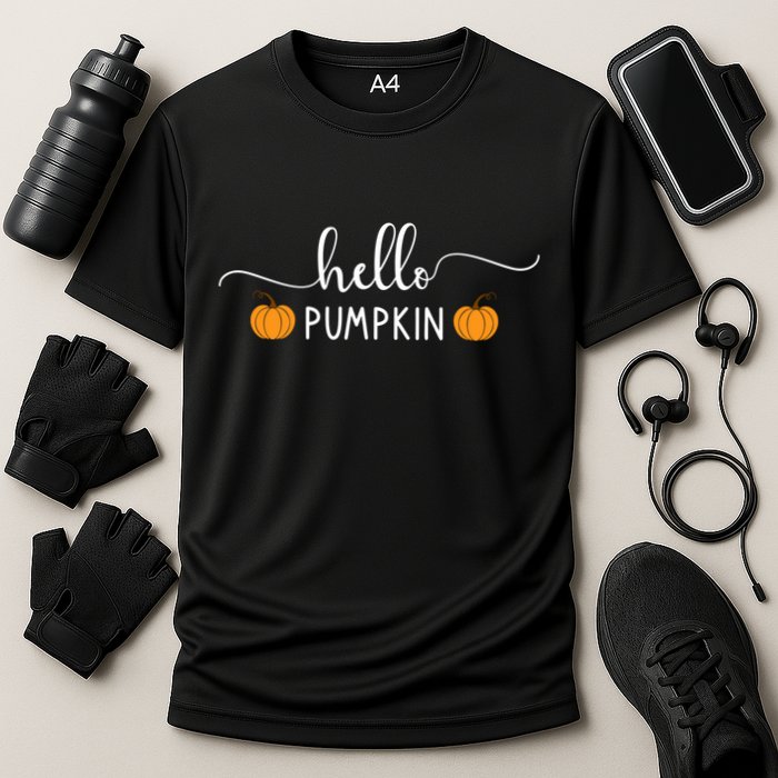 Hello Pumpkin Cute Fall Performance Shirt