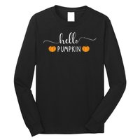 Hello Pumpkin Cute Fall Long Sleeve Shirt