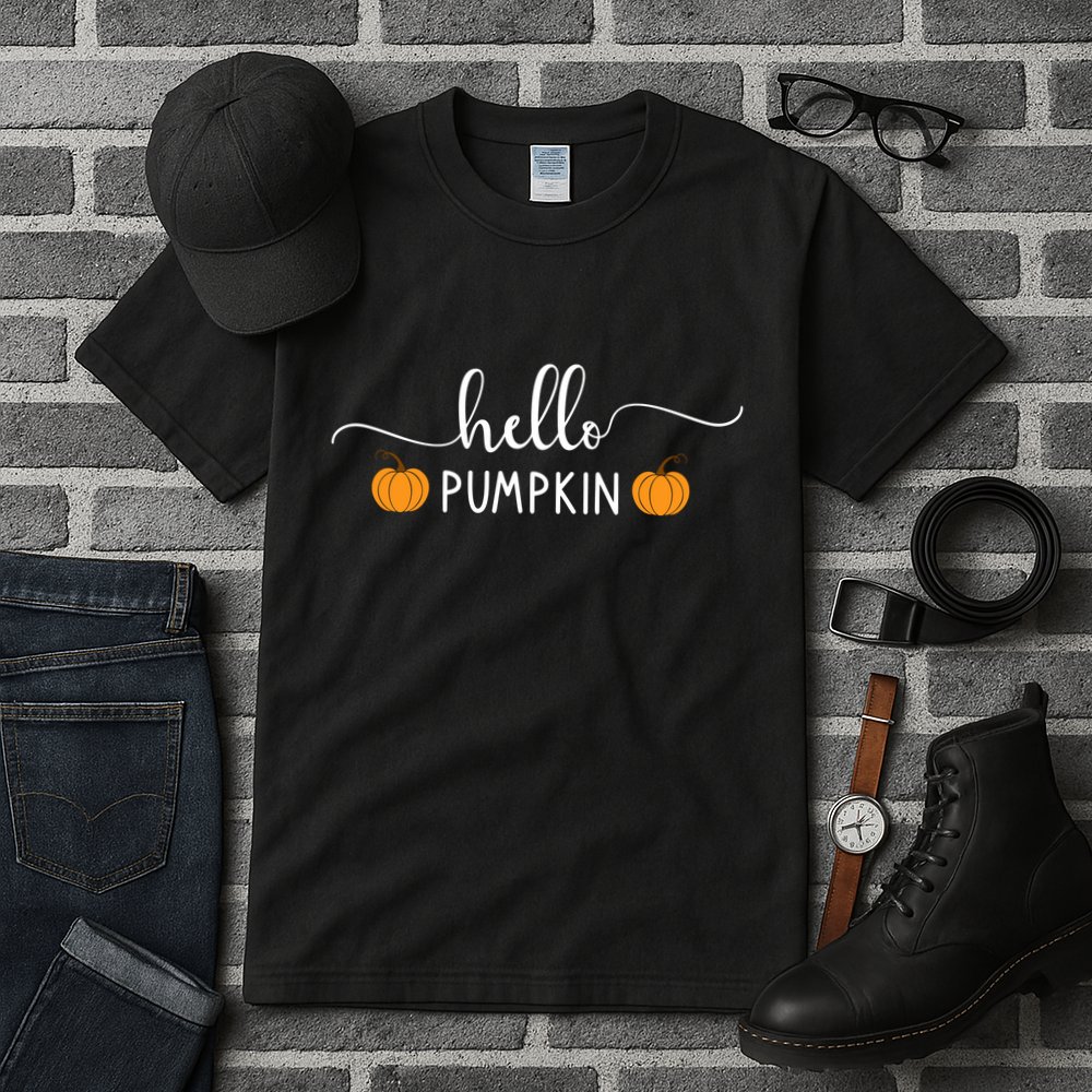 Hello Pumpkin Cute Fall Tall T-Shirt