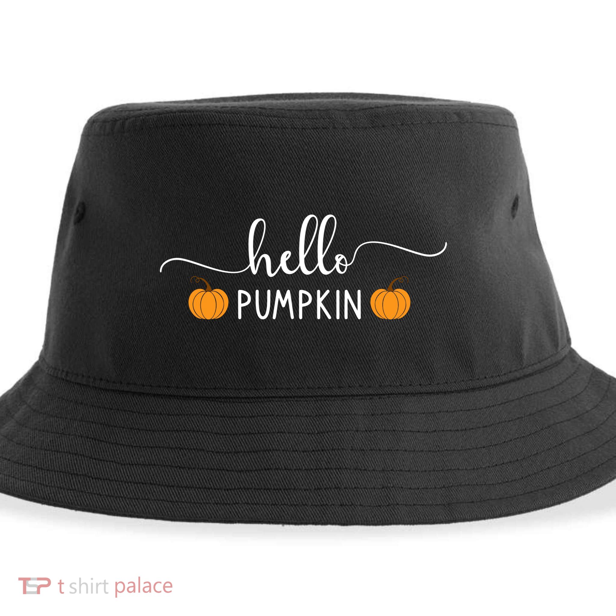 Hello Pumpkin Cute Fall Sustainable Bucket Hat