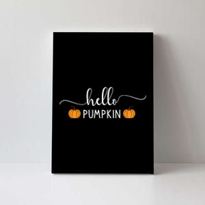 Hello Pumpkin Cute Fall Canvas