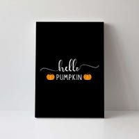 Hello Pumpkin Cute Fall Canvas