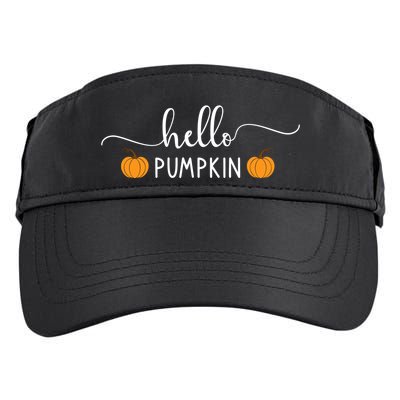 Hello Pumpkin Cute Fall Adult Drive Performance Visor