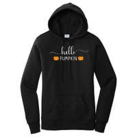 Hello Pumpkin Cute Fall Women's Pullover Hoodie