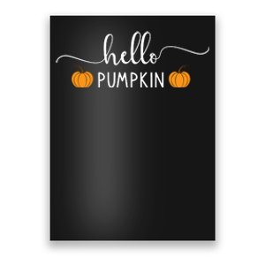 Hello Pumpkin Cute Fall Poster