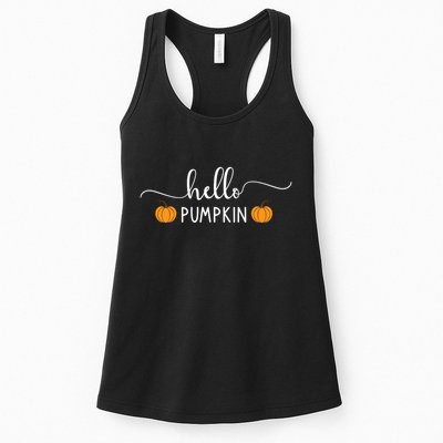Hello Pumpkin Cute Fall Womens Tank Top