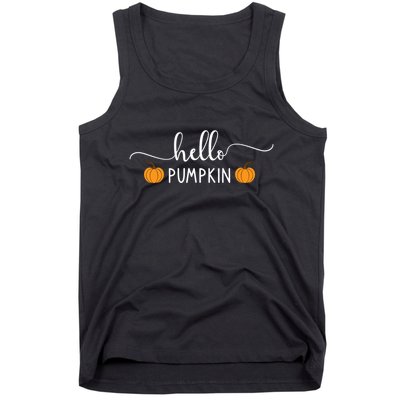 Hello Pumpkin Cute Fall Tank Top
