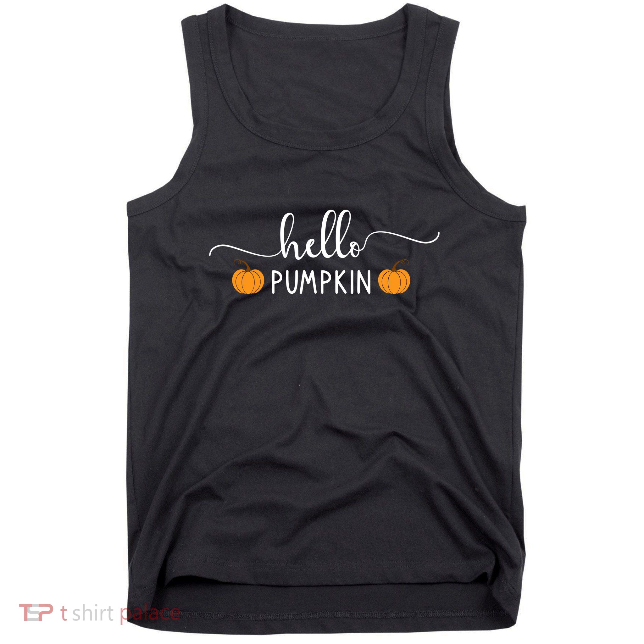 Hello Pumpkin Cute Fall Tank Top