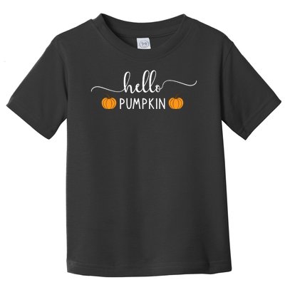 Hello Pumpkin Cute Fall Toddler T-Shirt