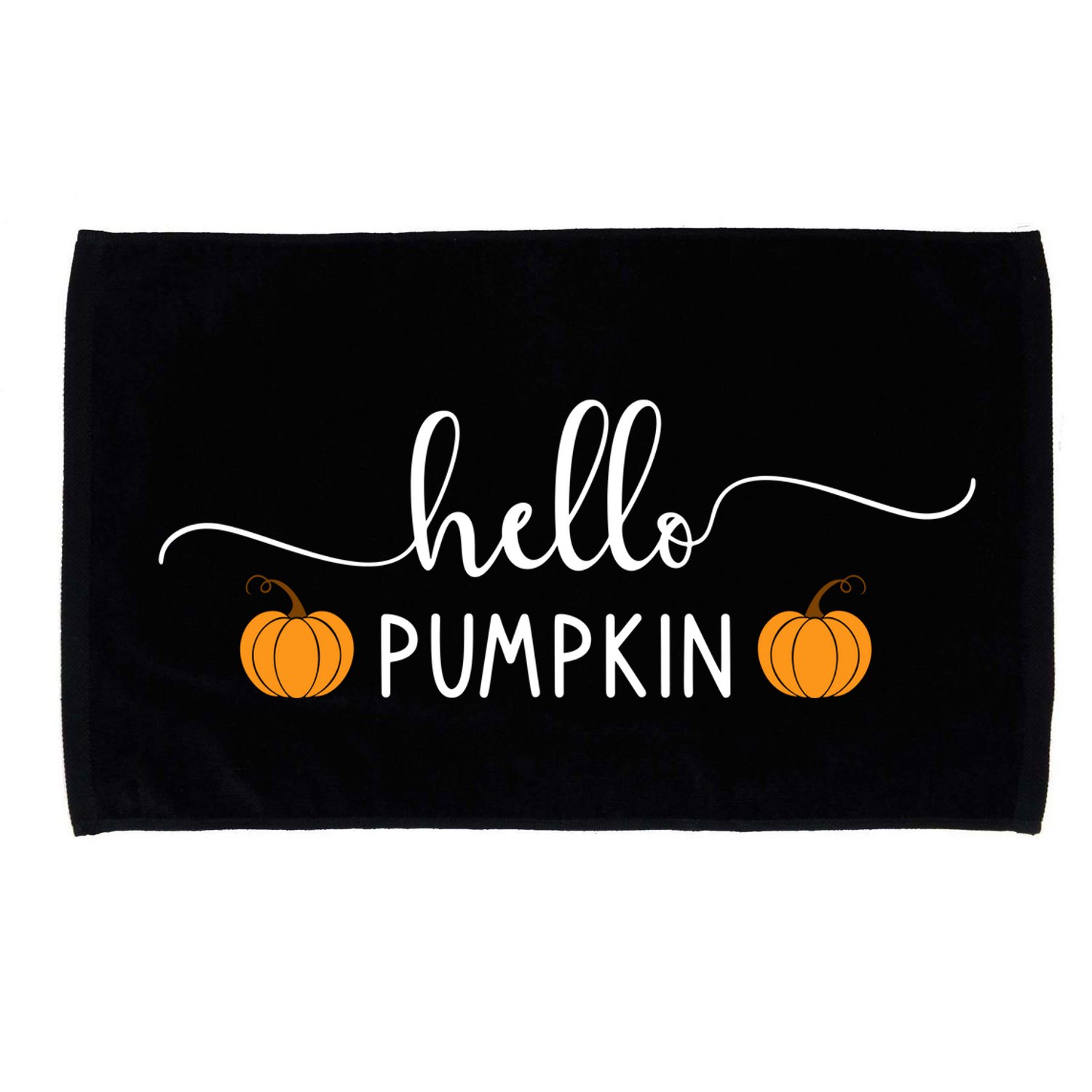 Hello Pumpkin Cute Fall Microfiber Hand Towel