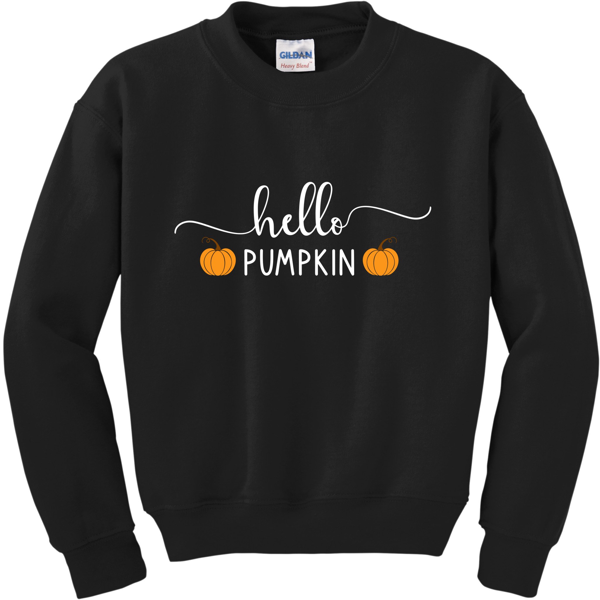 Hello Pumpkin Cute Fall Kids Sweatshirt