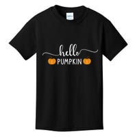 Hello Pumpkin Cute Fall Kids T-Shirt