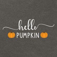 Hello Pumpkin Cute Fall Cotton Canvas Backpack