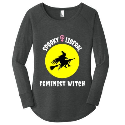 Halloween Pro Choice Spooky Liberal Feminist Witch Feminism Gift Women's Perfect Tri Tunic Long Sleeve Shirt