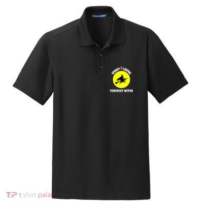 Halloween Pro Choice Spooky Liberal Feminist Witch Feminism Gift Dry Zone Grid Polo
