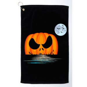 Halloween Pumpkin Costume - Spooky and Fun Platinum Collection Golf Towel