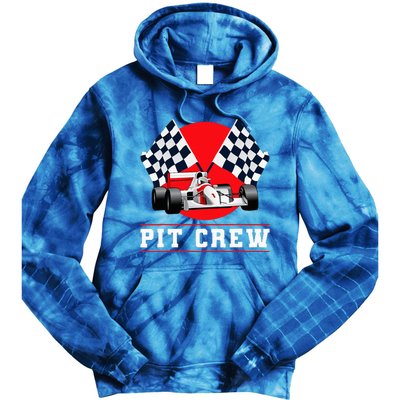 Halloween Pit Crew Costume Race Track Tie Dye Hoodie