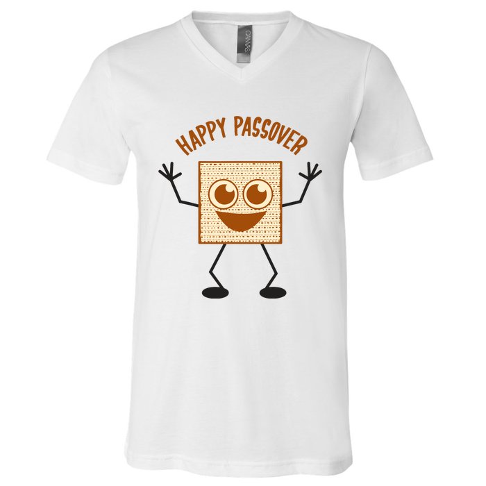 Happy Passover Cute Joyful Sedar Feast Gift V-Neck T-Shirt