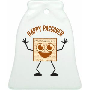 Happy Passover Cute Joyful Sedar Feast Gift Ceramic Bell Ornament