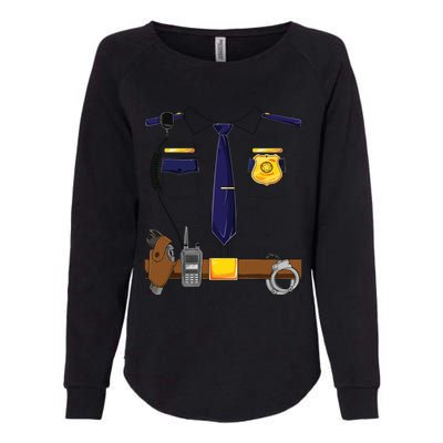 Halloween Police Costume Policeman Police Officer Womens California Wash Sweatshirt