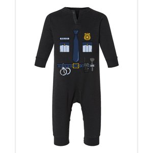 Halloween Policeman Costume Halloween Police Officer Costume Infant Fleece One Piece