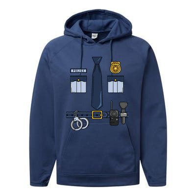 Halloween Policeman Costume Halloween Police Officer Costume Performance Fleece Hoodie