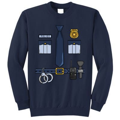 Halloween Policeman Costume Halloween Police Officer Costume Tall Sweatshirt