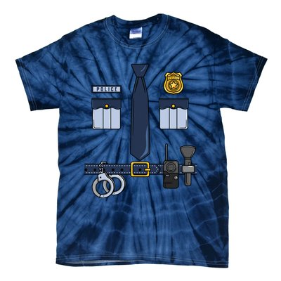 Halloween Policeman Costume Halloween Police Officer Costume Tie-Dye T-Shirt