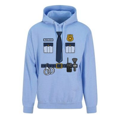 Halloween Policeman Costume Halloween Police Officer Costume Unisex Surf Hoodie