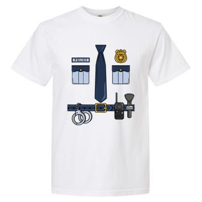 Halloween Policeman Costume Halloween Police Officer Costume Garment-Dyed Heavyweight T-Shirt