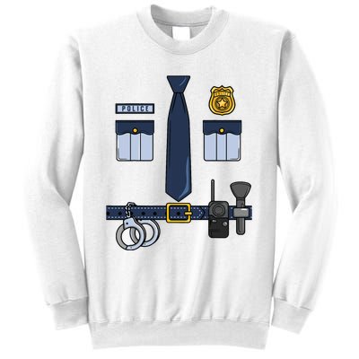 Halloween Policeman Costume Halloween Police Officer Costume Sweatshirt