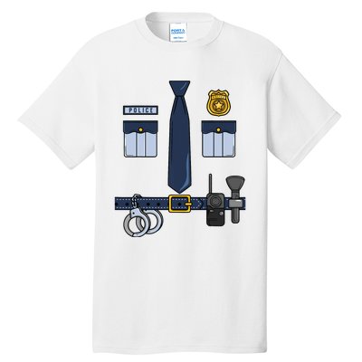 Halloween Policeman Costume Halloween Police Officer Costume Tall T-Shirt