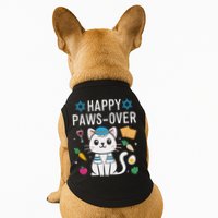 Happy Pawsover Cat Lover Funny Cat Passover Seder Doggie Tank