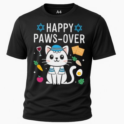 Happy Pawsover Cat Lover Funny Cat Passover Seder Performance Shirt