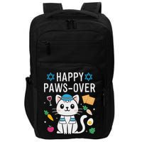 Happy Pawsover Cat Lover Funny Cat Passover Seder Impact Tech Backpack
