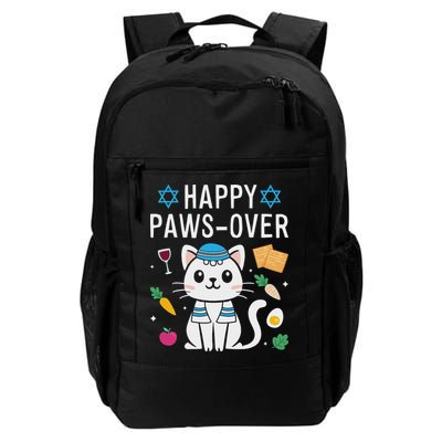Happy Pawsover Cat Lover Funny Cat Passover Seder Daily Commute Backpack