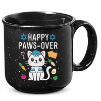 Happy Pawsover Cat Lover Funny Cat Passover Seder 15oz Campfire Ceramic Mug