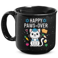 Happy Pawsover Cat Lover Funny Cat Passover Seder 15oz Campfire Ceramic Mug