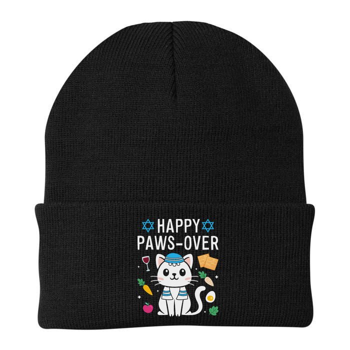 Happy Pawsover Cat Lover Funny Cat Passover Seder Beanie