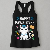 Happy Pawsover Cat Lover Funny Cat Passover Seder Womens Tank Top